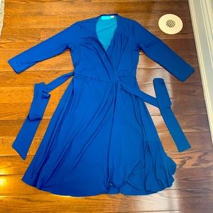 Royal Blue Maternity Jersey Wrap dress